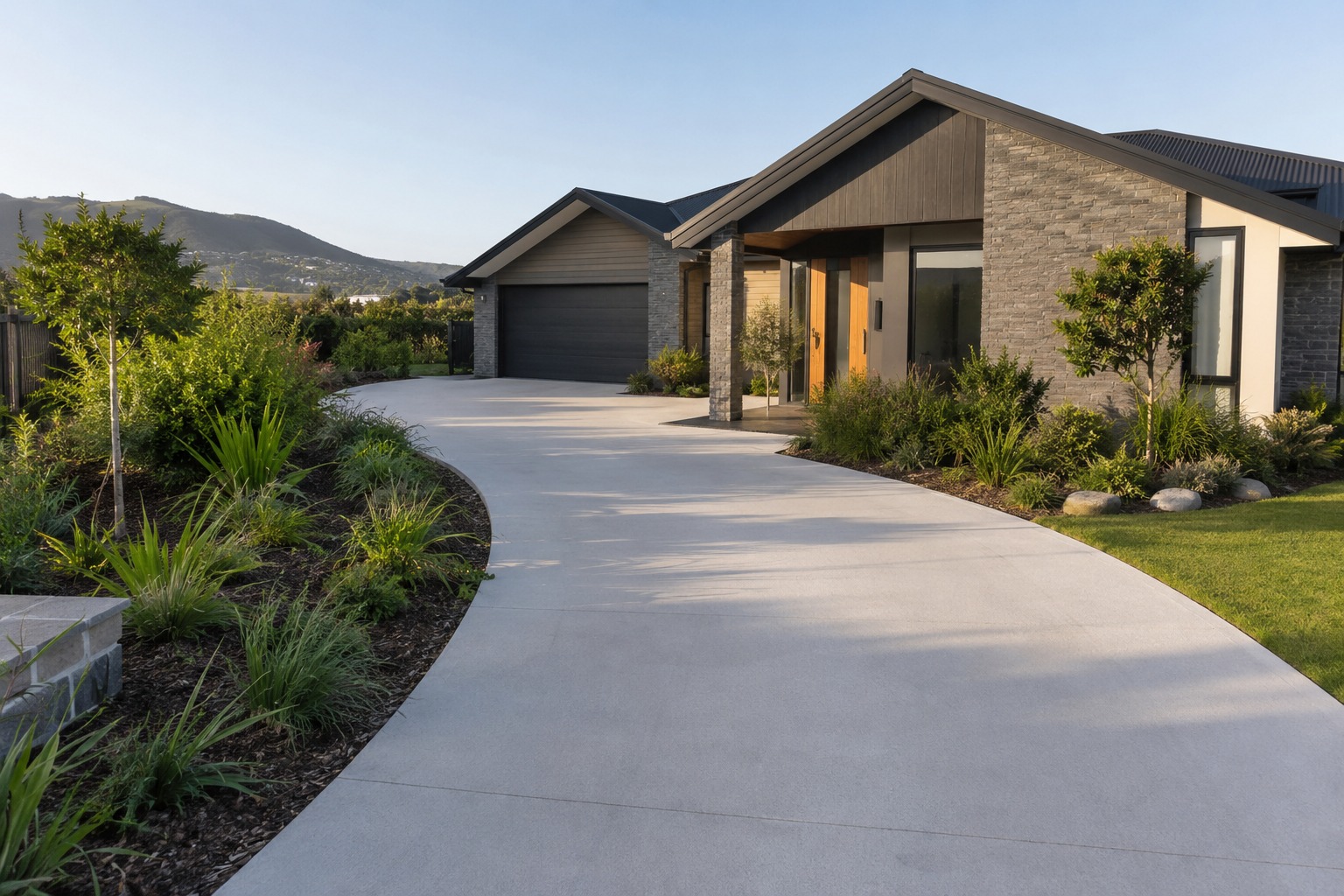concrete driveway site preparation in Tauranga