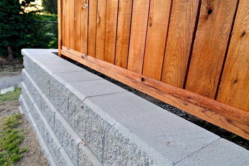 timber retaining wall